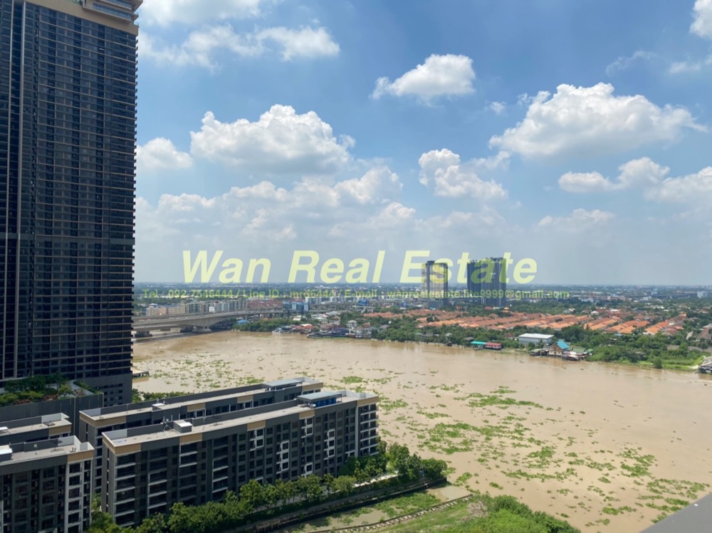 For RentCondoRattanathibet, Sanambinna : Condo for rent, politan aqua, 21st floor, size 30 sq m, river view, beautifully decorated, ready to move in, new room