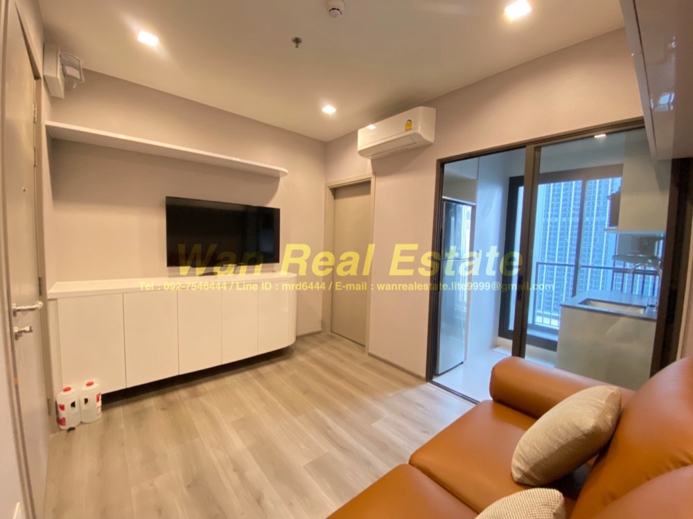 For RentCondoRattanathibet, Sanambinna : Condo for rent, politan aqua, 21st floor, size 30 sq m, river view, beautifully decorated, ready to move in, new room