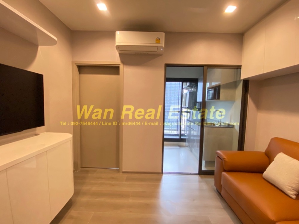For RentCondoRattanathibet, Sanambinna : Condo for rent, politan aqua, 21st floor, size 30 sq m, river view, beautifully decorated, ready to move in, new room