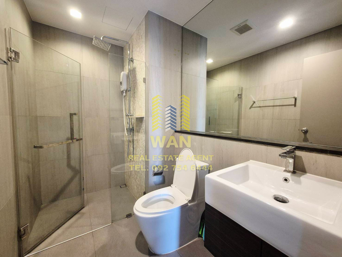 For RentCondoRattanathibet, Sanambinna : Condo for rent, politan aqua, 21st floor, size 30 sq m, river view, beautifully decorated, ready to move in, new room