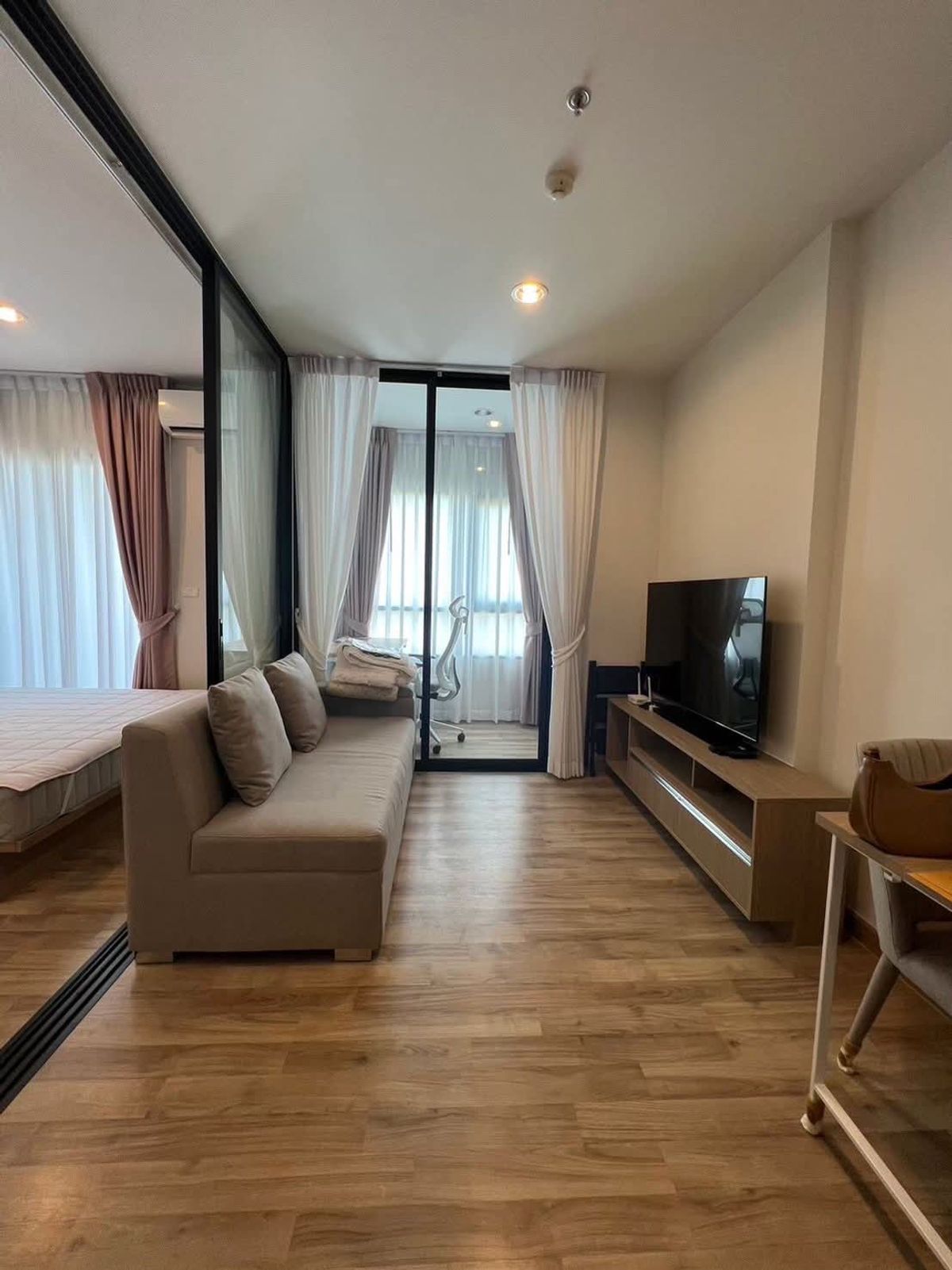 For RentCondoBangna, Bearing, Lasalle : 🍀 Condo for rent Niche Mono Sukhumvit Bearing, near BTS, high-class bearing, beautiful view, 1 bed, size 28 sqm., Ceiling height 2.7 meters, only 12500-