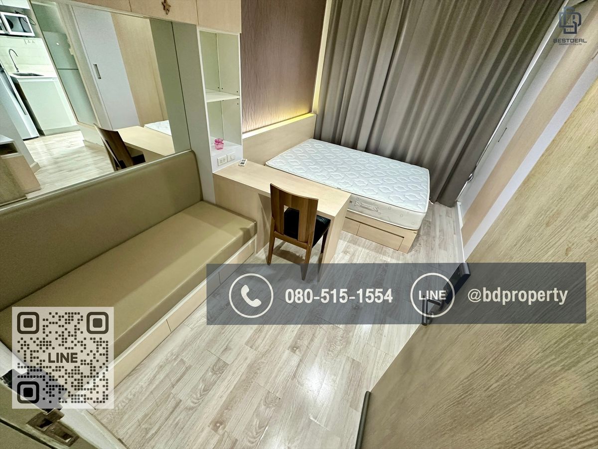 For RentCondoRama9, Petchburi, RCA : BESTDEAL FOR RENT  1 Bedroom  31 sqm. Special Price 16k/Month “IDEO MOBI RAMA 9” Near Phraram Kao 9 MRT Station 80 meters.