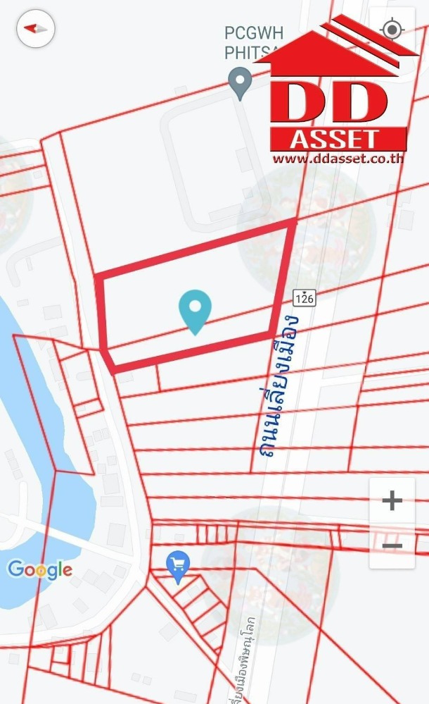 For SaleLandPhitsanulok : Land for sale, Mueang District, Phitsanulok Province, near the airport.