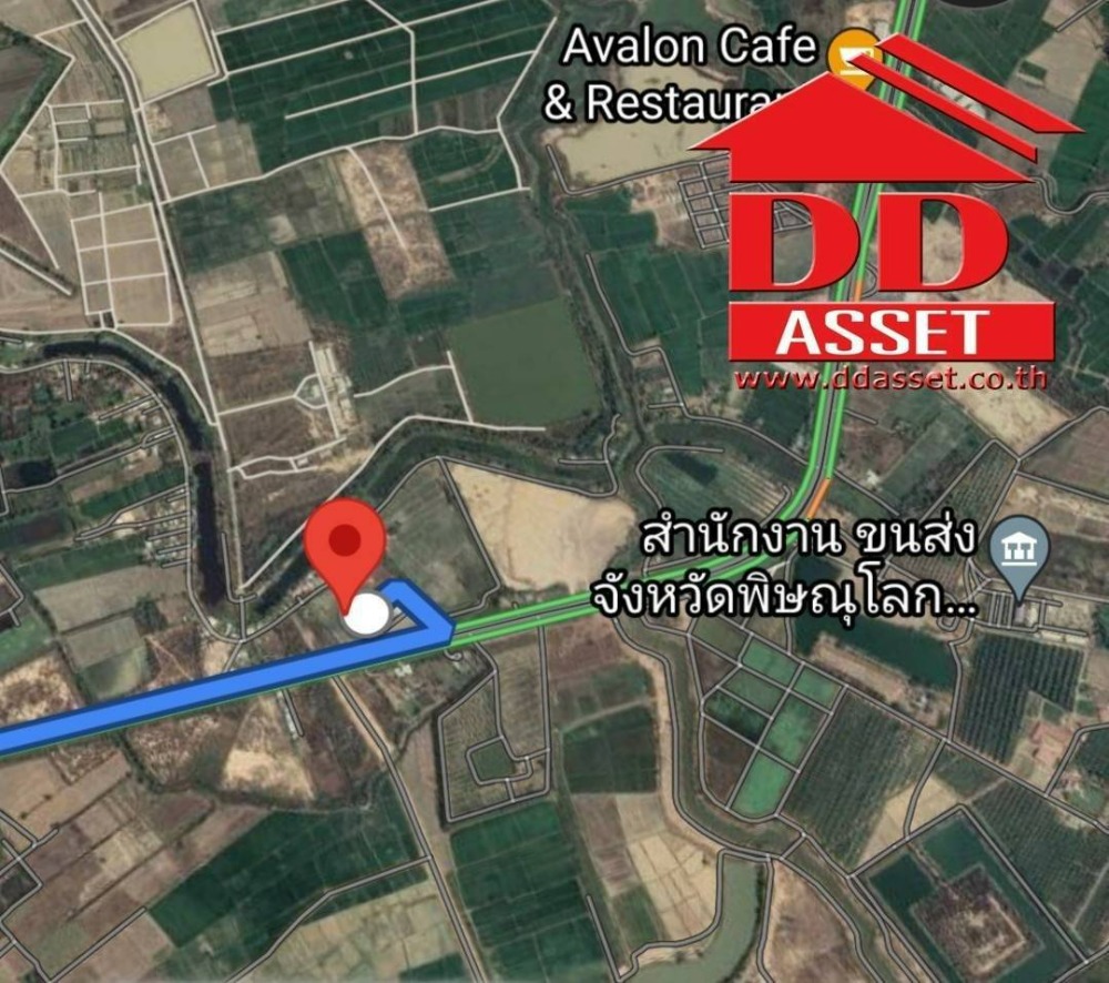 For SaleLandPhitsanulok : Land for sale, Mueang District, Phitsanulok Province, near the airport.
