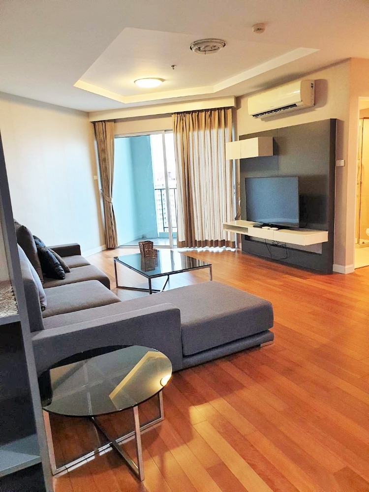 For RentCondoRama9, Petchburi, RCA : 📣Ready to move in Nice unit at Belle Grand Ram9 type 2 bed 2 bath 90sqm hight floor with nice view