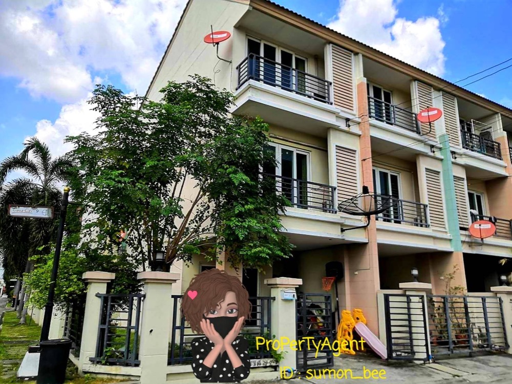 For SaleTownhomeKaset Nawamin,Ladplakao : 3-storey townhome (behind the corner) 😃 CasaCity Village (Nuanchan 2) (Affiliated with Quality House) Khlong Lamjiak Road (Nuanchan), Kaset Nawamin Road, Bueng Kum, Bangkok.