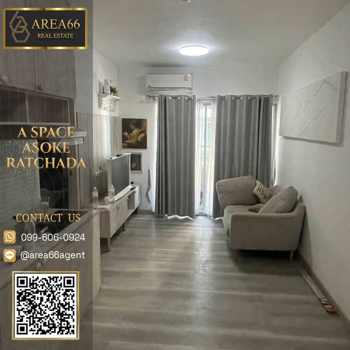 For SaleCondoRama9, Petchburi, RCA : 🔥 For sale!! Condo A Space Asoke-Ratchada