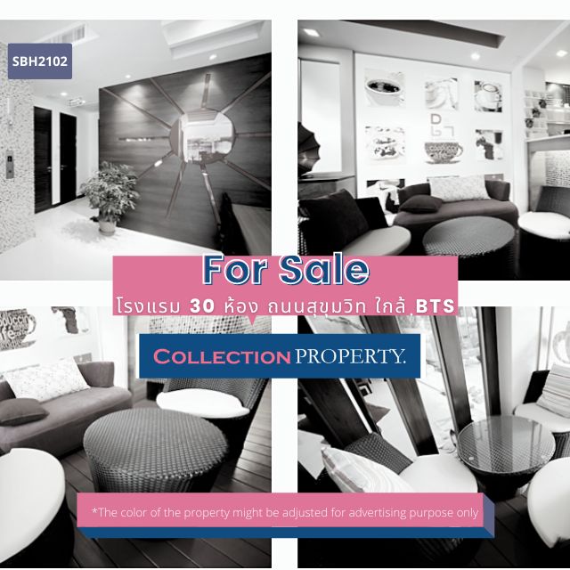 For SaleHotel&Apartment BusinessSukhumvit, Asoke, Thonglor : 🌟 Boutique hotel on main Sukhumvit Rd, only 350 m from BTS