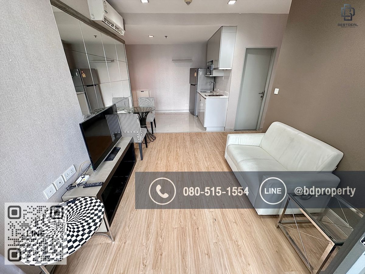 For RentCondoRama9, Petchburi, RCA : BESTDEAL FOR RENT CONDO “Ideo Mobi Rama 9” 1 Bedroom  31 sqm. Special Price 15k/Month Near Phraram Kao 9 MRT Station 80 meters