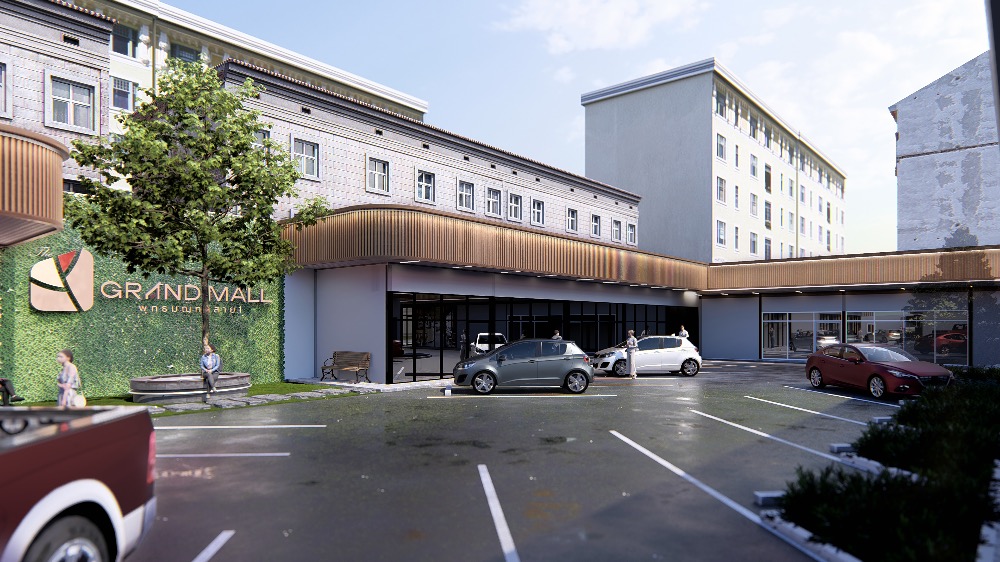 ให้เช่าร้านค้า/ตลาดนัดบางแค เพชรเกษม : ให้เช่าพื้นที่ค้าขาย ติดถนนพุทธมณฑลสาย 1-เพชรเกษม โครงการ THE GRAND COMMUNITY MALL @พุทธมณฑล สาย 1 ว่างแค่ล็อคสุดท้าย