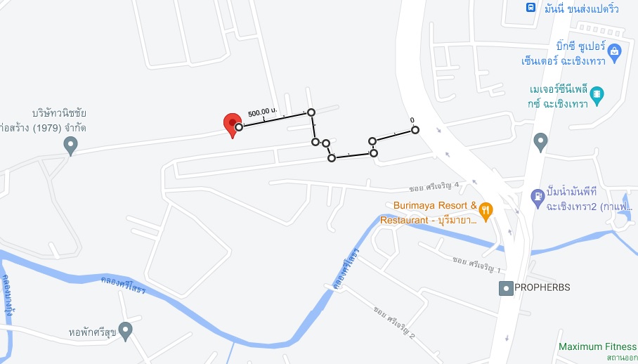 ขายที่ดินฉะเชิงเทรา : ขาย ที่ดินถมแล้ว ฉะเชิงเทรา ถนนสิริโสธร 200 ตร.วา และ 1 ไร่ ฟรีโอน สี่เหลี่ยมสวย