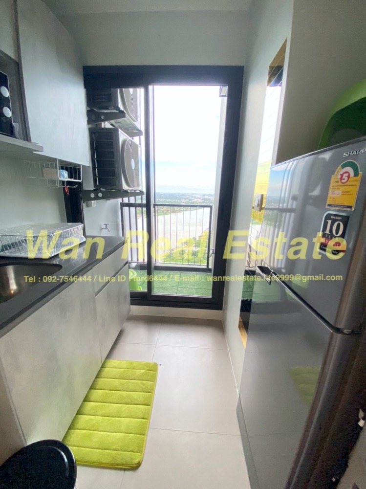 ให้เช่าคอนโดรัตนาธิเบศร์ สนามบินน้ำ พระนั่งเกล้า : ให้เช่าคอนโด Politan Aqua ชั้น 37 ขนาด 30 ตร.ม. วิวแม่น้ำ เฟอร์ครบพร้อมอยู่