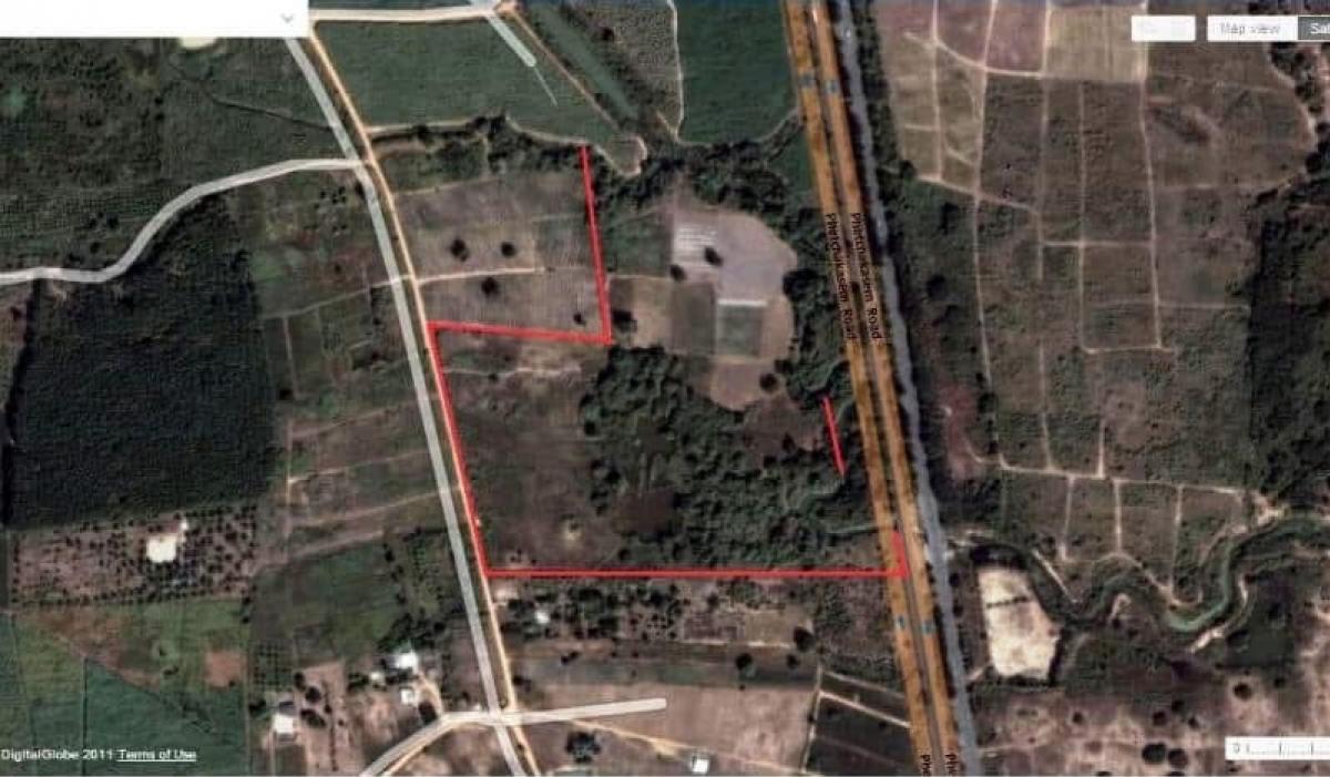 For RentLandHuahin, Prachuap Khiri Khan, Pran Buri : Mountain View Land for rent 57 rai Petchkasem road frontage   150 m.