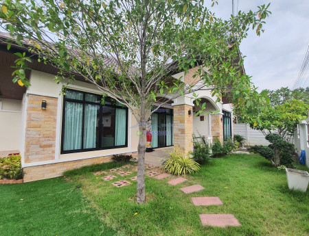 ขายพัทยา บางแสน ชลบุรี สัตหีบ : 🔥ซื้อบ้านแถมทอง5บาท!🔥ขาย บ้านเดี่ยว Pool Villa หมู่บ้านแสนมณี สัตหีบ ชลบุรี 150 ตรม 162 ตรว Single storey furnished house for SALE