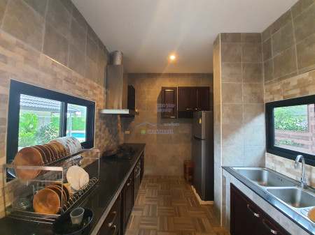 ขายพัทยา บางแสน ชลบุรี สัตหีบ : 🔥ซื้อบ้านแถมทอง5บาท!🔥ขาย บ้านเดี่ยว Pool Villa หมู่บ้านแสนมณี สัตหีบ ชลบุรี 150 ตรม 162 ตรว Single storey furnished house for SALE