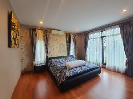 ขายพัทยา บางแสน ชลบุรี สัตหีบ : 🔥ซื้อบ้านแถมทอง5บาท!🔥ขาย บ้านเดี่ยว Pool Villa หมู่บ้านแสนมณี สัตหีบ ชลบุรี 150 ตรม 162 ตรว Single storey furnished house for SALE