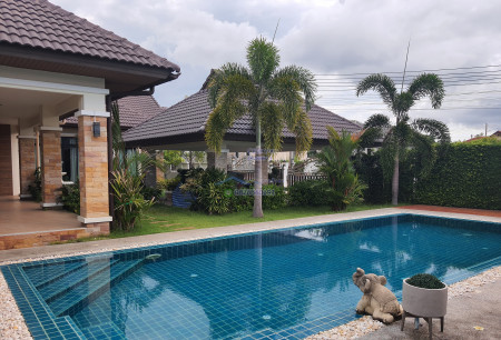 ขายพัทยา บางแสน ชลบุรี สัตหีบ : 🔥ซื้อบ้านแถมทอง5บาท!🔥ขาย บ้านเดี่ยว Pool Villa หมู่บ้านแสนมณี สัตหีบ ชลบุรี 150 ตรม 162 ตรว Single storey furnished house for SALE