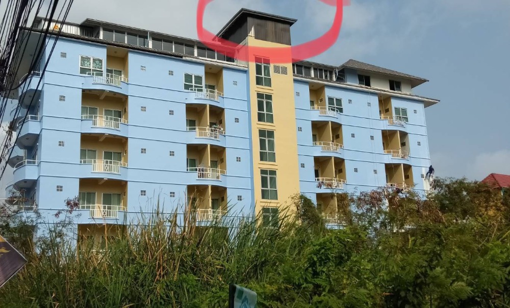 For SaleHotel&Apartment BusinessBangna, Bearing, Lasalle : Selling cheap apartment Srinakarin Road, 7 floors, near the yellow line.