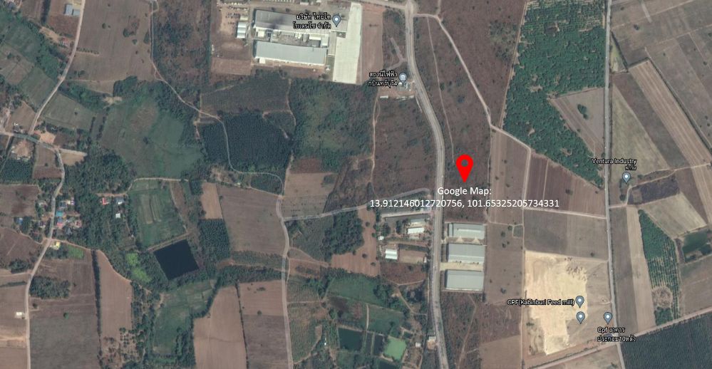ขายที่ดินปราจีนบุรี : ขายที่ดินแปลงสวย ในนิคมอุตสาหกรรมไฮเทค กบินทร์บุรี