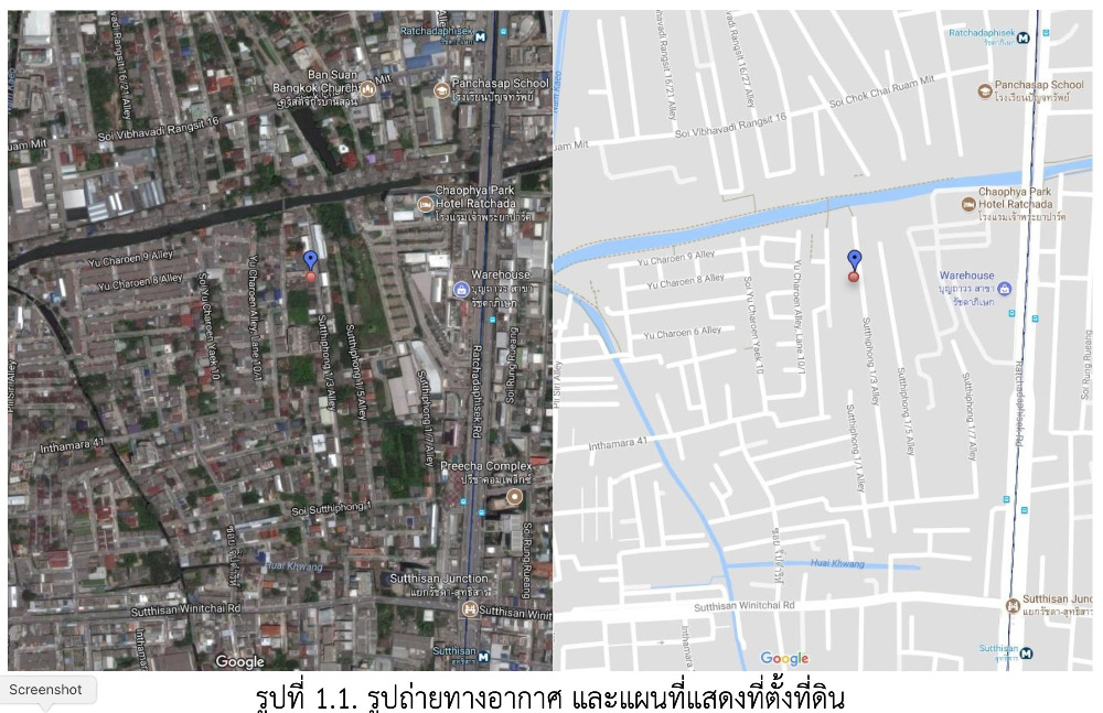 For SaleLandRatchadapisek, Huaikwang, Suttisan : Land for sale, Ratchada, area of 85 square meters, width of the land plot rectangle With a construction plan of a 5-storey building, very good location, behind the Chao Phraya Park Hotel or Boonthavorn Ratchada