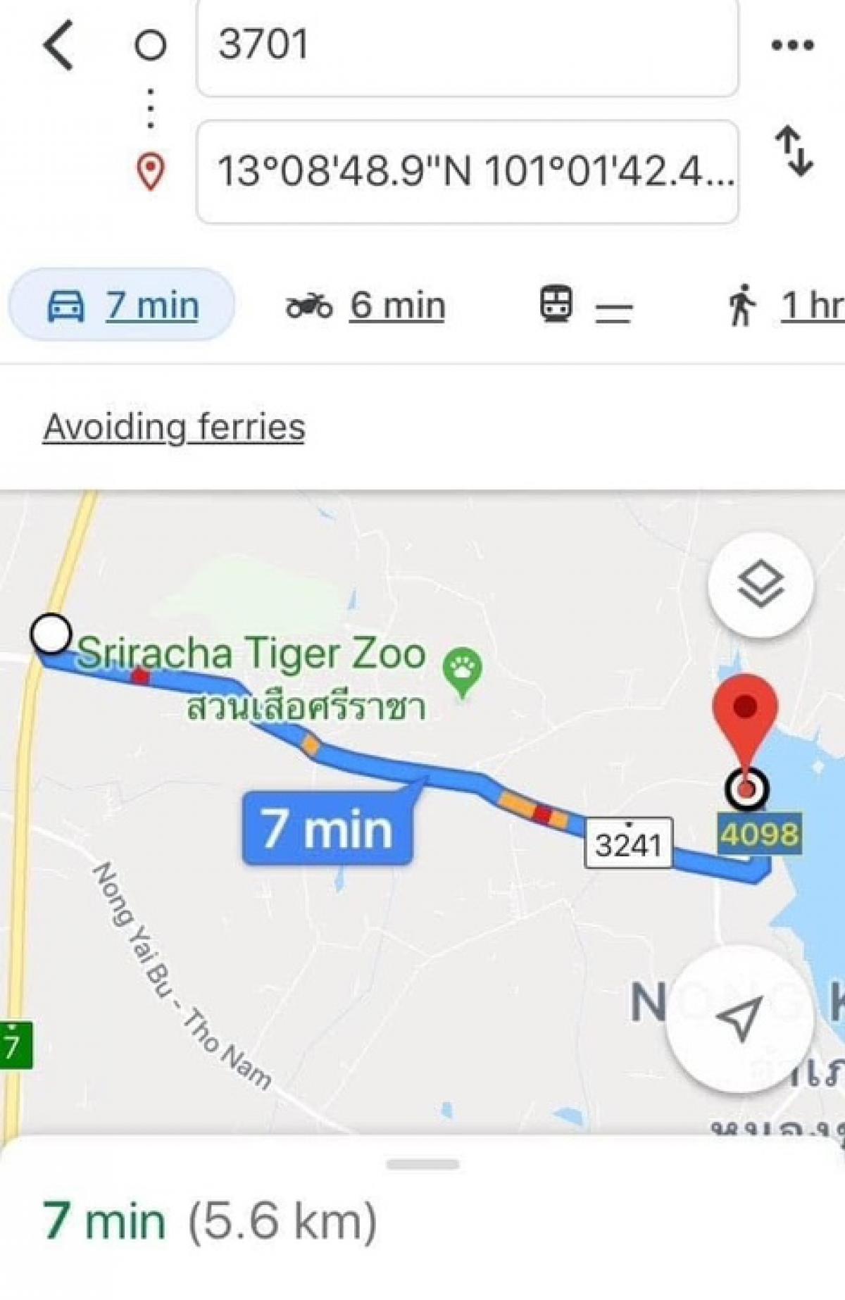 For RentLandSriracha Laem Chabang Ban Bueng : Land for Rent Next to Nong Kho Reservoir Sriracha