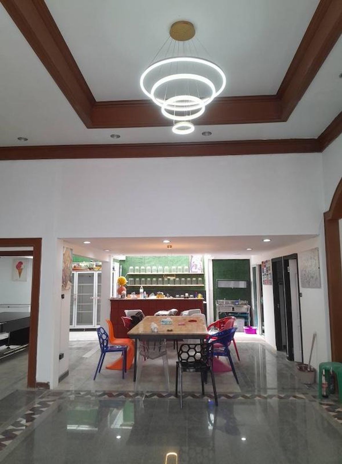 For RentTownhomeRama9, Petchburi, RCA : Townhome for rent, 2 floors, research center area, Rama 9 Soi 26, newly decorated. Ready to move in, near Thonglor, Ekkamai, Rama 9, Bangkok Hospital, along urgently