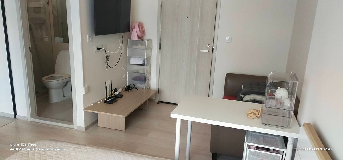 For RentCondoRama9, Petchburi, RCA : 🔥Available Now🔥Life Asoke Studio room - 24 sqm. near SWU, beautiful room, complete electrical appliances 082-459-4297