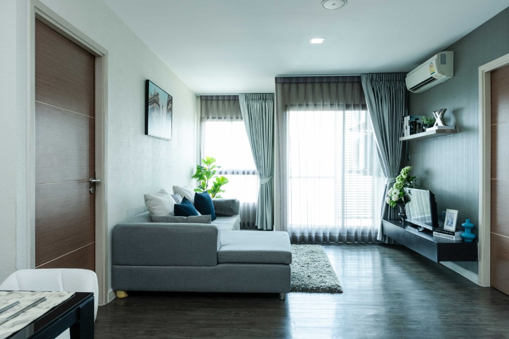 For RentCondoChaengwatana, Muangthong : Condo for rent, B Campus Prachachuen, 2 bedrooms, 2 bathrooms, wide room, area 69.46 sq.m., 8th floor, decorated like a sample room, furniture, electrical appliances, price 25,000 baht