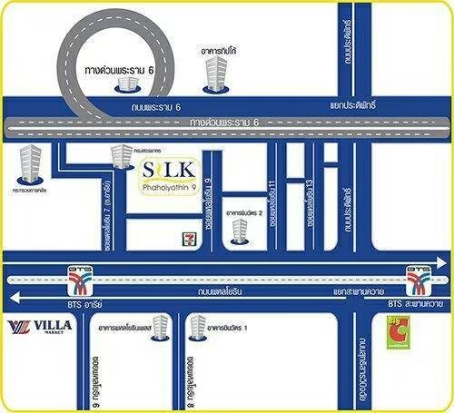 For RentCondoAri,Anusaowaree : For Rent  Silk Phaholyothin 9 Condominium 16,000 Bath Size 40 Sqm.Floor 3