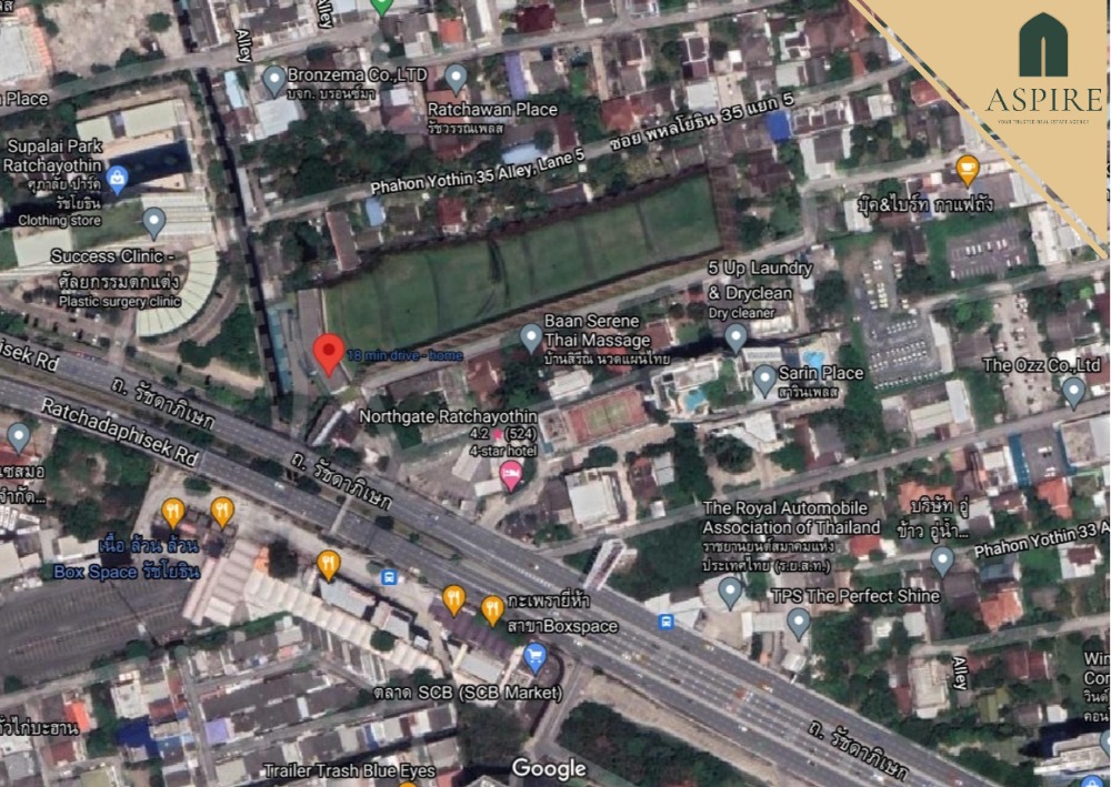 For SaleLandKasetsart, Ratchayothin : [For Sale] Land in Ratchada 8 rai 90 Sq.wa. Prime Location in the Heart of Bangkok. Vibhavadi Road, near Ratchayothin Intersection