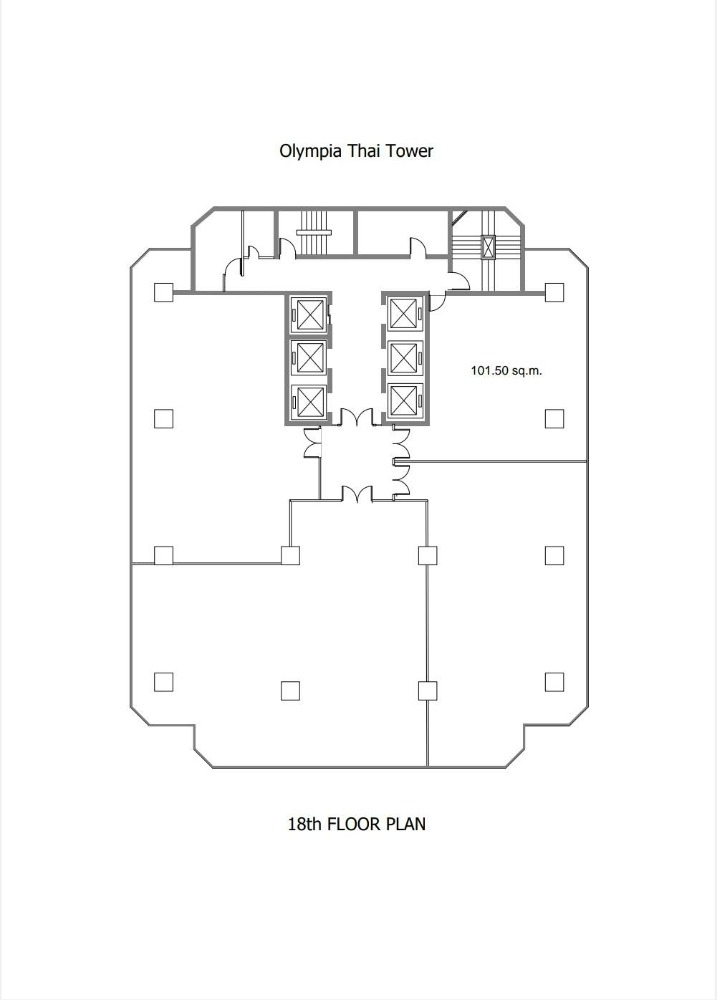 For RentOfficeRatchadapisek, Huaikwang, Suttisan : Office space rental Olympia Thai Plaza Located next to the MRT, Ratchadaphisek Station, 2nd floor, area 58 sq.m., rental 45,240 baht/month