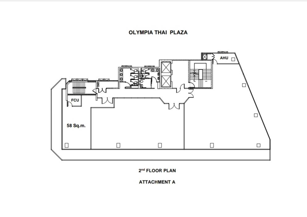 For RentOfficeRatchadapisek, Huaikwang, Suttisan : Office space rental Olympia Thai Plaza Located next to the MRT, Ratchadaphisek Station, 2nd floor, area 58 sq.m., rental 45,240 baht/month