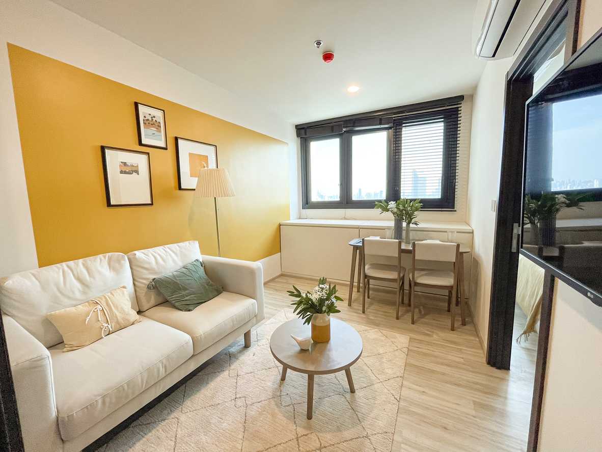 ให้เช่าคอนโดรัชดา ห้วยขวาง : 🔥ให้เช่าด่วน🔥 XT ห้วยขวาง 1 ห้องนอน Fully Furnished เฟอร์นิเจอร์ครบ มี Walk in closet ใกล้ MRT ห้วยขวาง ❗