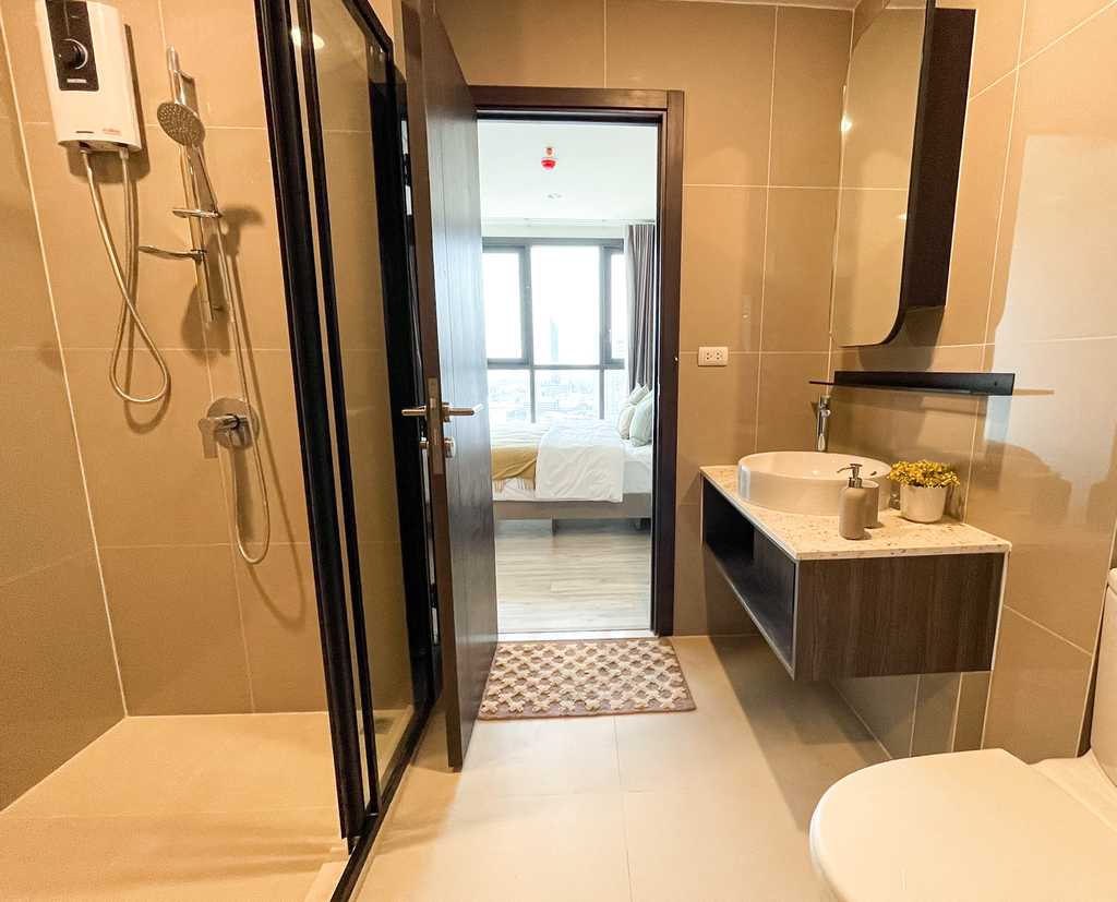 For RentCondoRatchadapisek, Huaikwang, Suttisan : 🔥Urgent for rent🔥 XT Huai Khwang, 1 bedroom, fully furnished, walk-in closet, near MRT Huai Khwang ❗