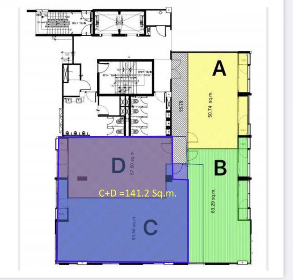 For RentOfficeSathorn, Narathiwat : Office for rent, Sathorn, Charoen Rat, near BTS surasak, 