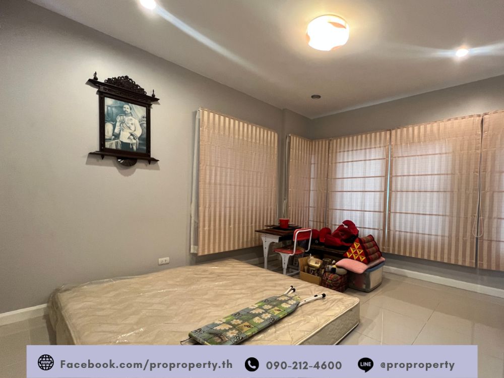 For SaleHouseRathburana, Suksawat : Single house behind the corner Saransiri Village, Pracha Uthit - Suksawat (Saransiri - Prachauthit 131), a lot of space, 103 square meters.