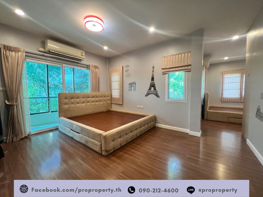 For SaleHouseRathburana, Suksawat : Single house behind the corner Saransiri Village, Pracha Uthit - Suksawat (Saransiri - Prachauthit 131), a lot of space, 103 square meters.