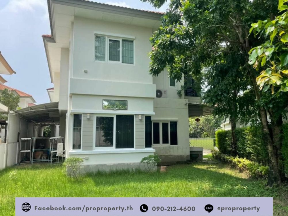 For SaleHouseRathburana, Suksawat : Single house behind the corner Saransiri Village, Pracha Uthit - Suksawat (Saransiri - Prachauthit 131), a lot of space, 103 square meters.