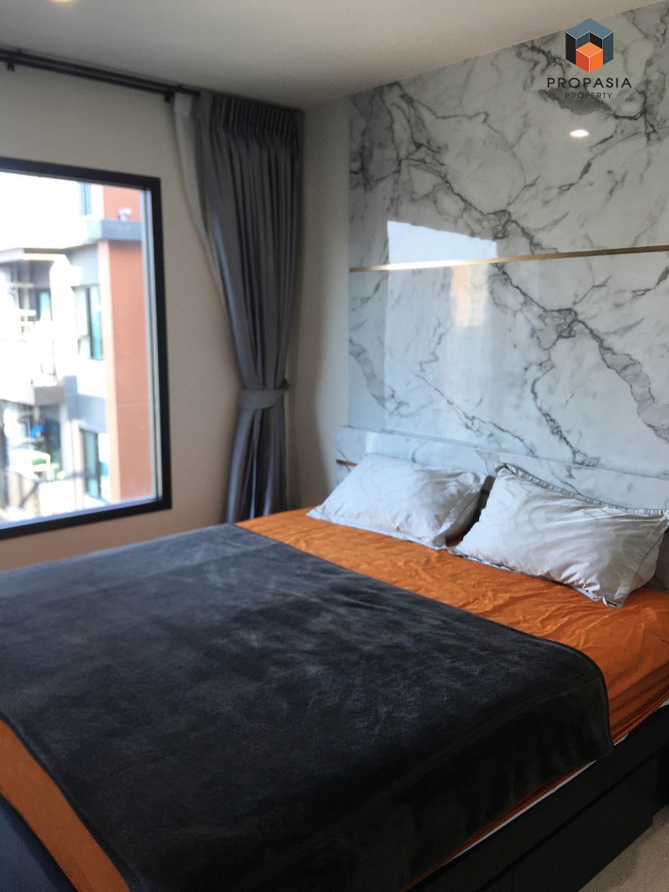 For RentCondoRama9, Petchburi, RCA : Room for rent, Life Asoke, 30 sq.m., Fully Furnished, beautiful view, next to Airport Link, MRT Phetchaburi