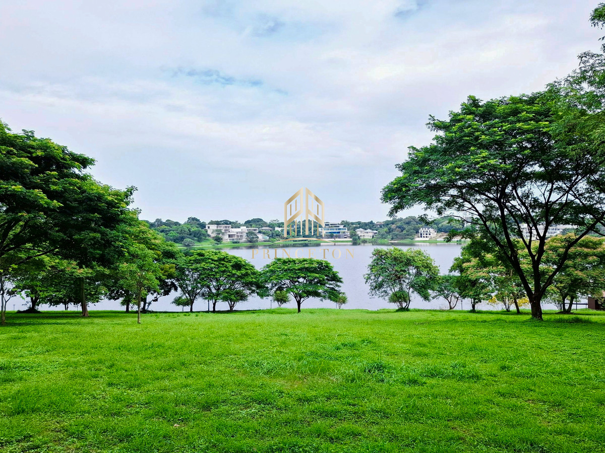 For SaleLandLadkrabang, Suwannaphum Airport : Land for sale next to the lake 1 rai in Prime Nature Villa 📞092-4252445