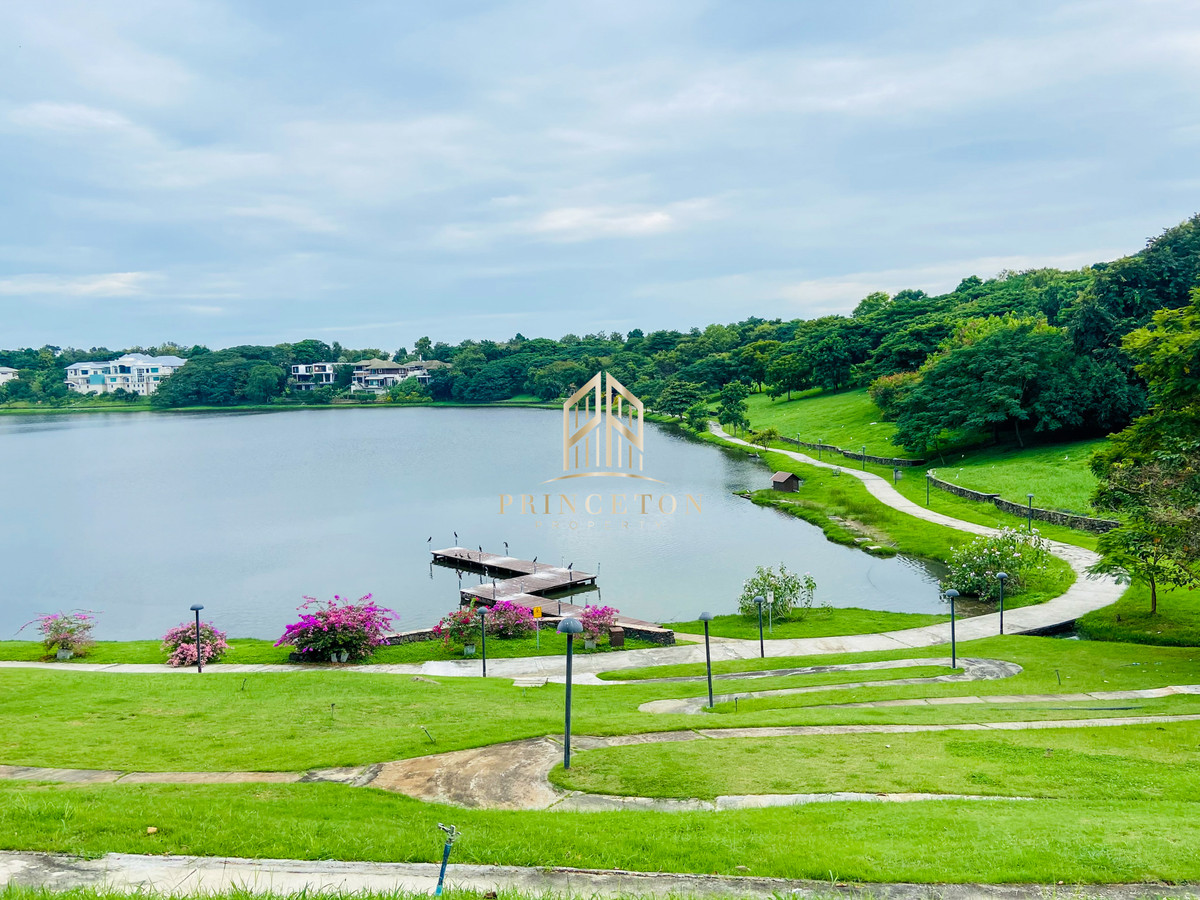 For SaleLandLadkrabang, Suwannaphum Airport : Land for sale next to the lake 1 rai in Prime Nature Villa 📞092-4252445