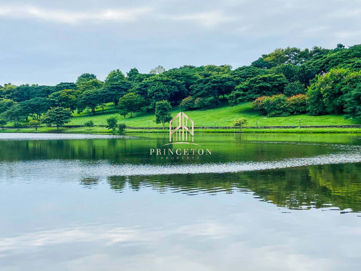 For SaleLandLadkrabang, Suwannaphum Airport : Land for sale next to the lake 1 rai in Prime Nature Villa 📞092-4252445