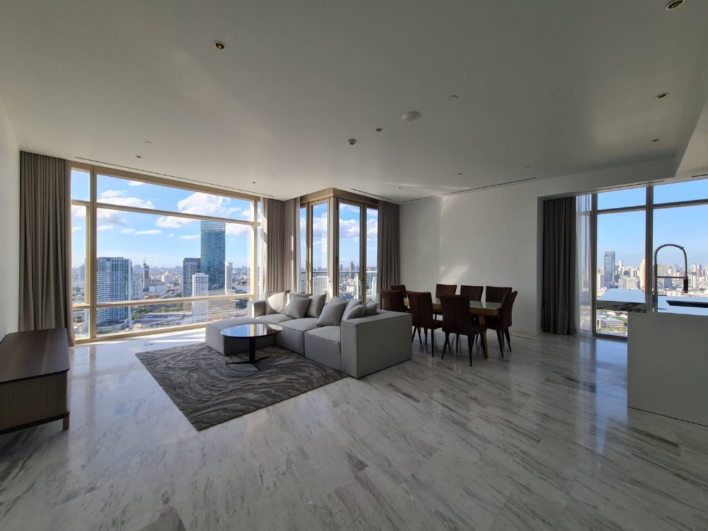 ให้เช่าคอนโดสาทร นราธิวาส : Rent Four Seasons Private Residences luxury living on Chaopraya River / 3Bed 4Bath
