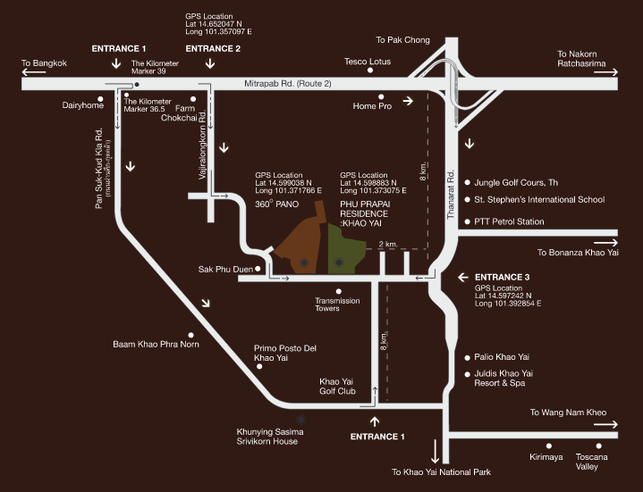 For SaleHousePak Chong KhaoYai : 2-storey villa for sale, 360 Pano Khao Yai, Thanarat Road, Km. 9, Nong Nam Daeng, Pak Chong, Nakhon Ratchasima