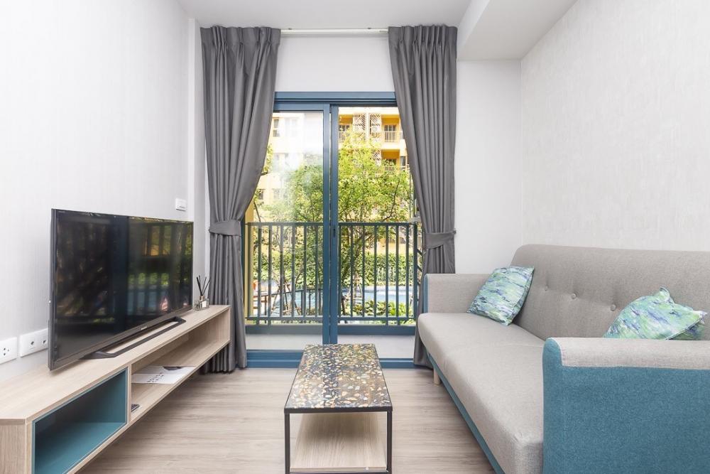 ขายคอนโดอ่อนนุช อุดมสุข : ขายคอนโดแบบ 1 BR ขนาด 32 ตร.ม. วิวสวน วิวสระว่ายน้ำ 4.19 ล้านบาท ระเบียงทิศเหนือ