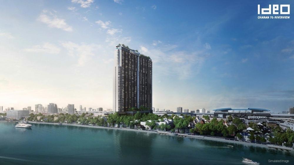 For SaleCondoPinklao, Charansanitwong : High floor Chao Phraya River view room, ideo charan70 project, hybrid room, size 50 square meters, price 5.39 million baht. Interested in viewing the room, call/line: 0646428664 Patch