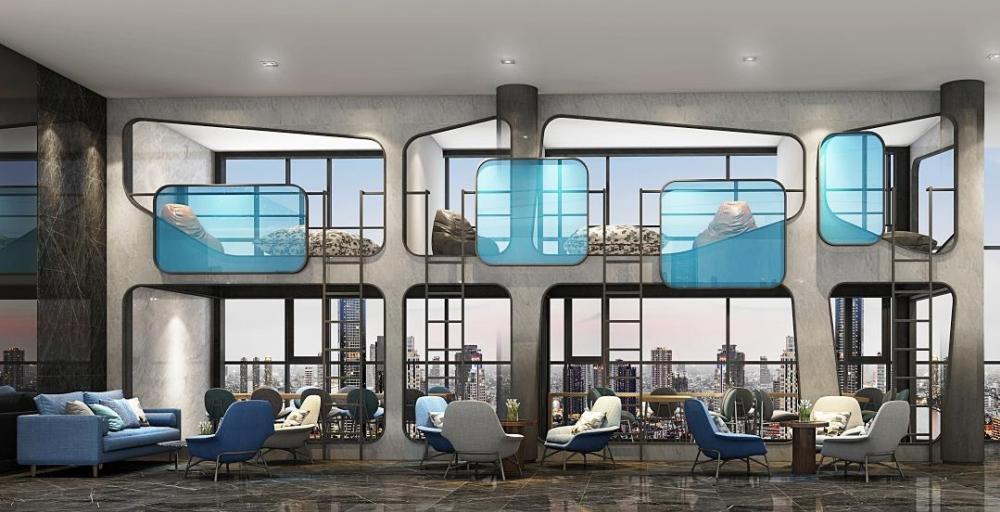 For SaleCondoPinklao, Charansanitwong : High floor Chao Phraya River view room, ideo charan70 project, hybrid room, size 50 square meters, price 5.39 million baht. Interested in viewing the room, call/line: 0646428664 Patch